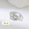 Stainless Steel Rhinestone Jewelry Elegant Sun Layer Shaped Ring Tarnish Free For Women'S Gift Party
