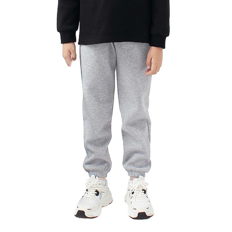 Children Boys' Solid Color Casual Sports Trousers Loose Long Pants