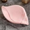 Self Draining Shell Conch Soap Box Ceramic Soap Drying Rack Drain Rack  Wash Basin