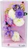 Hair Accessory Set for Furisode and Ceremonies Featuring Purple and White Flowers Two-piece (long-sleeved Kimono) Coming-of-age (wk-077),