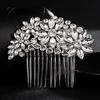 Klasická svatební tiára slitina kamínky hřeben špičkové svatební hostiny drdol vlasové doplňky drdol vlasový hřeben pro ženy