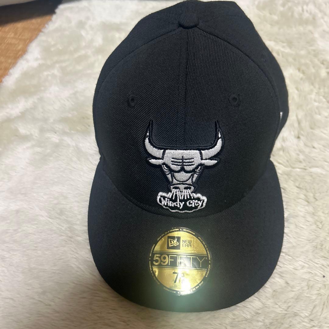 Used Chicago Bulls 59FIFTY Black Cap 7 1/4