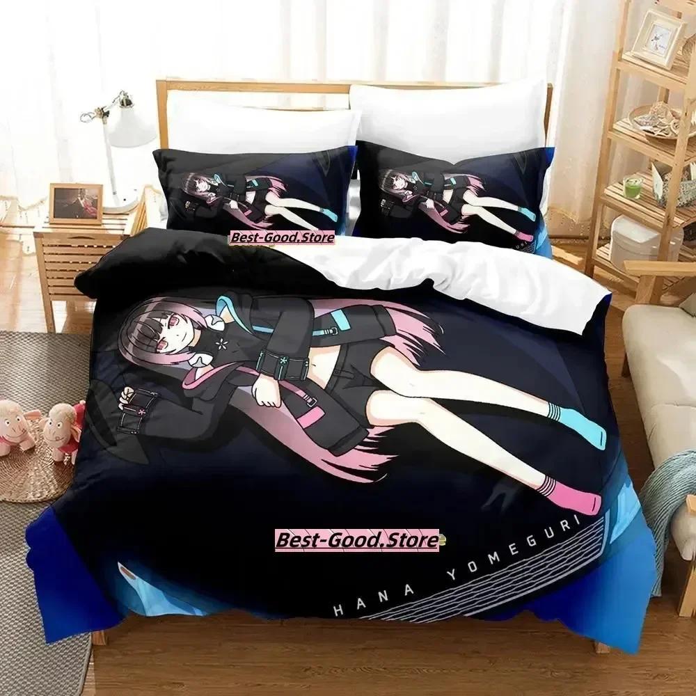 

Постельное белье Хана Ёмегури Односпальный Полуторный Двуспальный Кинг-сайз Набор для кровати Взрослый Детский Спальня Комплекты Пододеяльников Принт Аниме Комплект Простыней 70x133cm 2pcs