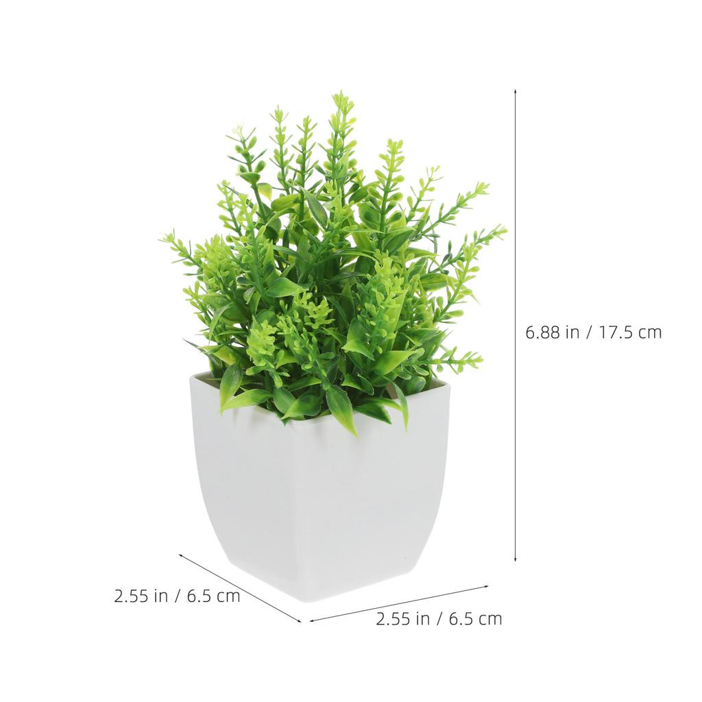 Realistic Fake Potted Plant Indoor Decoration Small Artificial Bonsai Plant Desk Office Faux Greenery Plastic Plants for Home