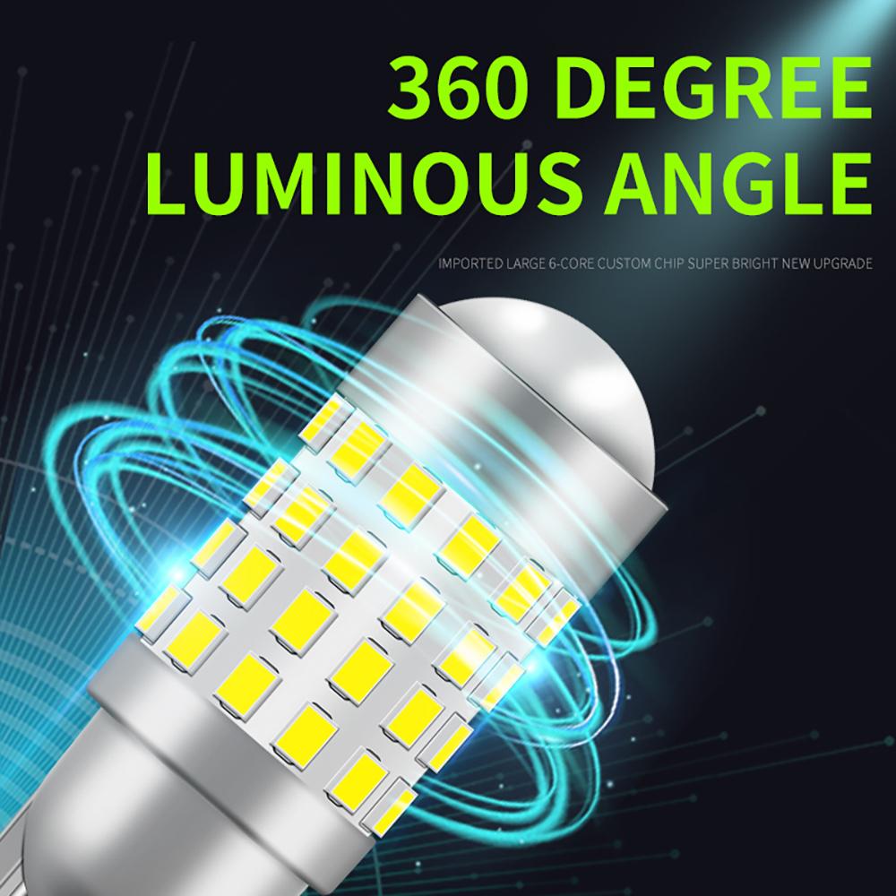 2PCS Car T10 LED Bulb W5W 194 LED Signal Lights Canbus 12V Trunk Lamps Auto Signal Lamp Accessories
