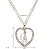Romantic Love Pendant Necklace for Girls Women Initial Letter Necklace