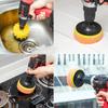 3pcs Universal Electric Drill Brush Head Cleaning Household Tools Floor Tile Polishing Kitchen Bathroom Car Wash Descaling Set