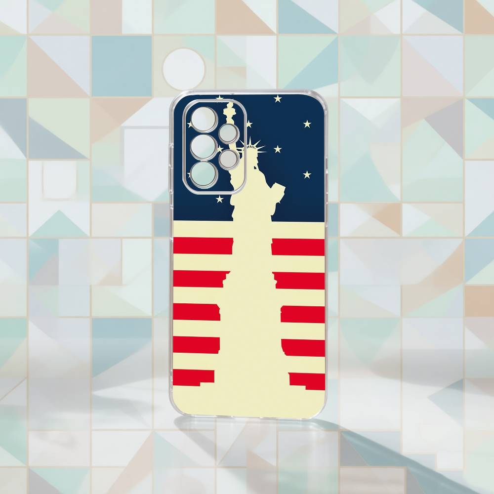 

The Culture of the American Flag Phone Case For Samsung S25,S24,S21,S22,S23,S30,Ultra,S20,Plus,Fe Transparent Cover Samsung S22ULTRA5G