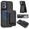 For Motorola Edge 50 Fusion 5G Magnetic Case TPU+PU Leather Phone Back Cover with Detachable Card Holder