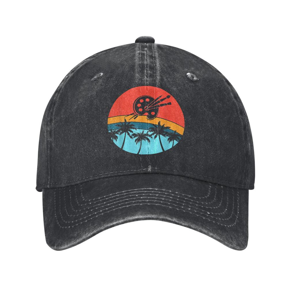 Artist Art Teacher Retro Paint Palette Casual Baseball Cap For Couple Women Summer Outdoor Sport Hip Hop Hats Baseball Caps