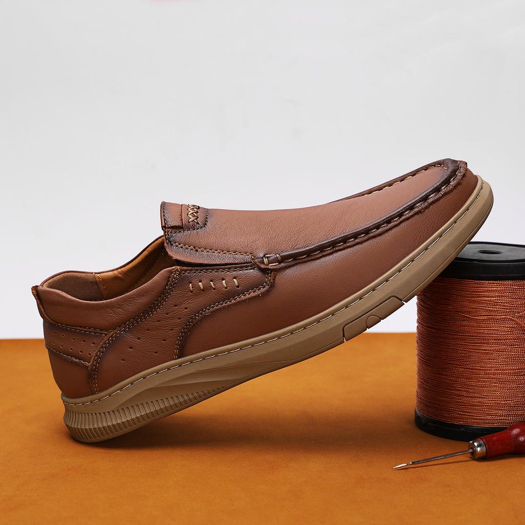 Tide Muži Kožená vycházková obuv pro volný čas Muži Studenti Trekingová obuv s tlustým dnem pro všechna roční období