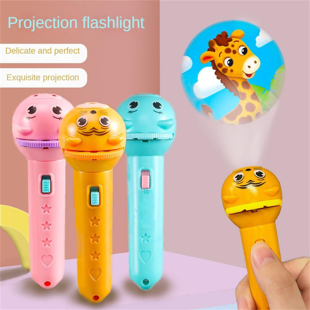 Flashlight Projector Torch Lamp Toy Cute Cartoon Creativity Toy Torch Lamp Flashlight Projector Toy Baby Sleeping Story Book