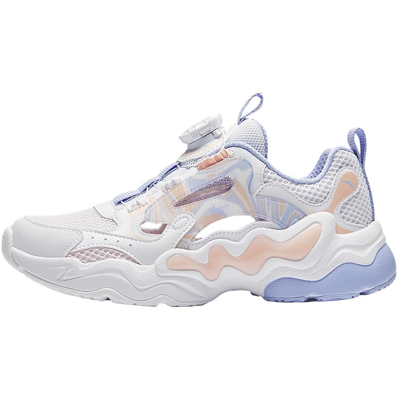 Anta Kids Cloud Escape Synthetic Leather Fabric Trendy Fashion Comfortable Versatile Hollow Cool Outdoor Sports Shoes Men Sneakers A322426910H