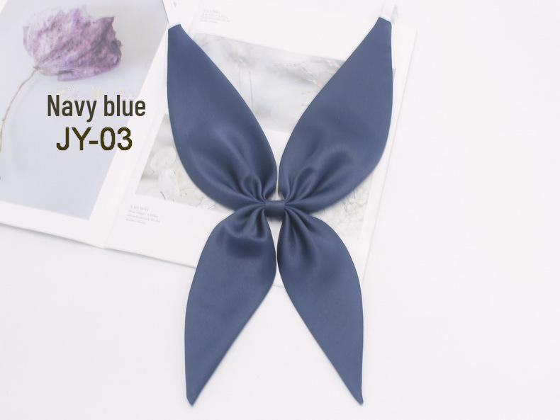 

Женский однотонный шелковый галстук-бабочка и шарф для униформы JK