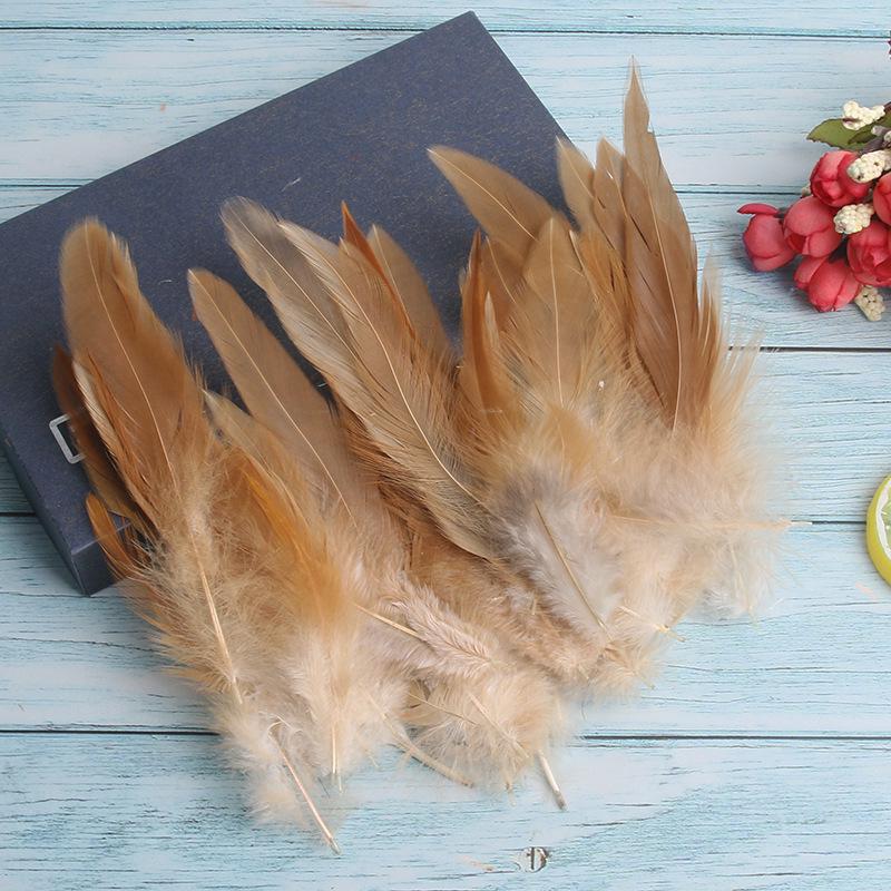 Yellow Chicken Feather for DIY Crafts, Jewelry & Pet Supplies