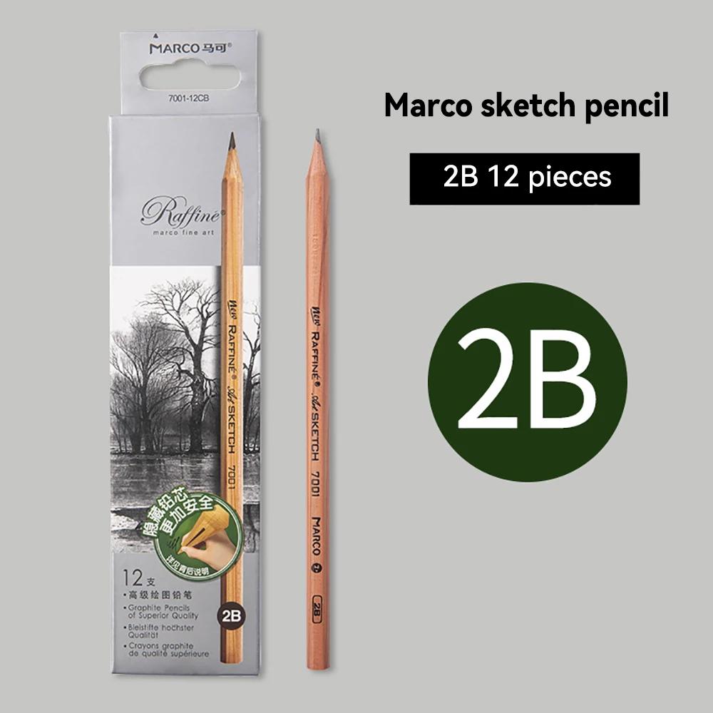 Professzionális Rajzceruza Készlet HB 2H B 2B-14B Grafit Művészeti Kézzel Festett Árnyékoló Ceruzák Festészeti Művészeti Iskola Írószer Kellékek
