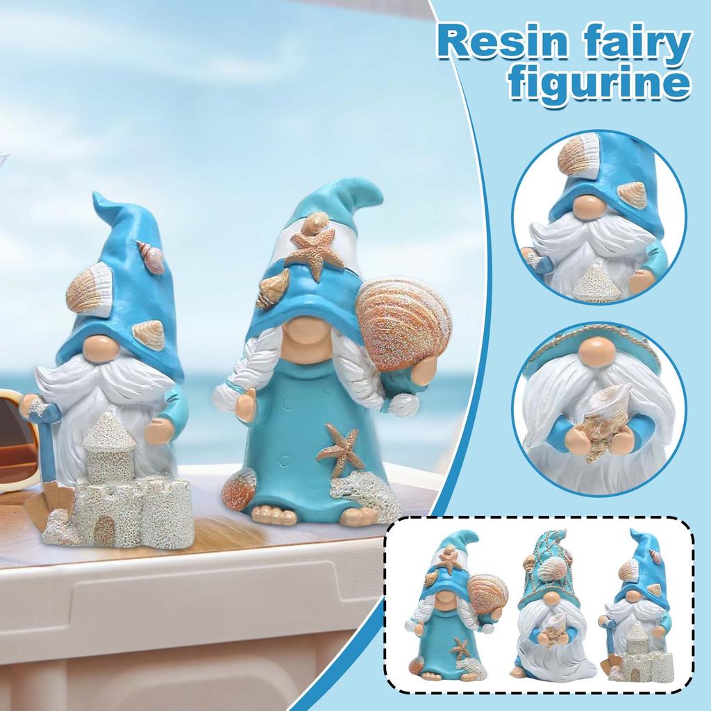 Creative Ocean Resin Mediterranean Style Summer Home Store Beach Scene Decoration Ornaments