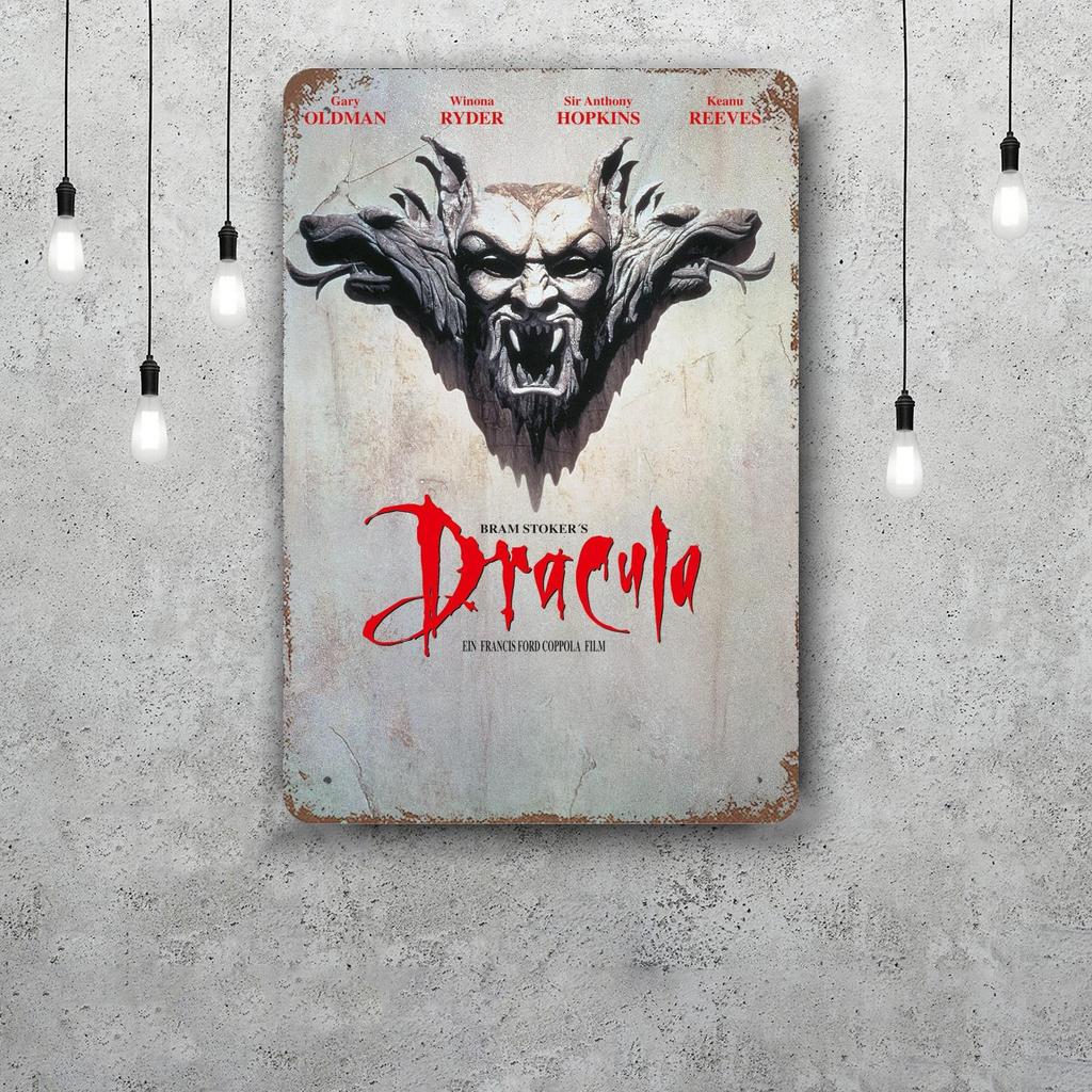 bram stokers dracula Vintage Metal Tin Signs Posters Decor Retro Metal Plaque Wall Art Decor for Garage Bar
