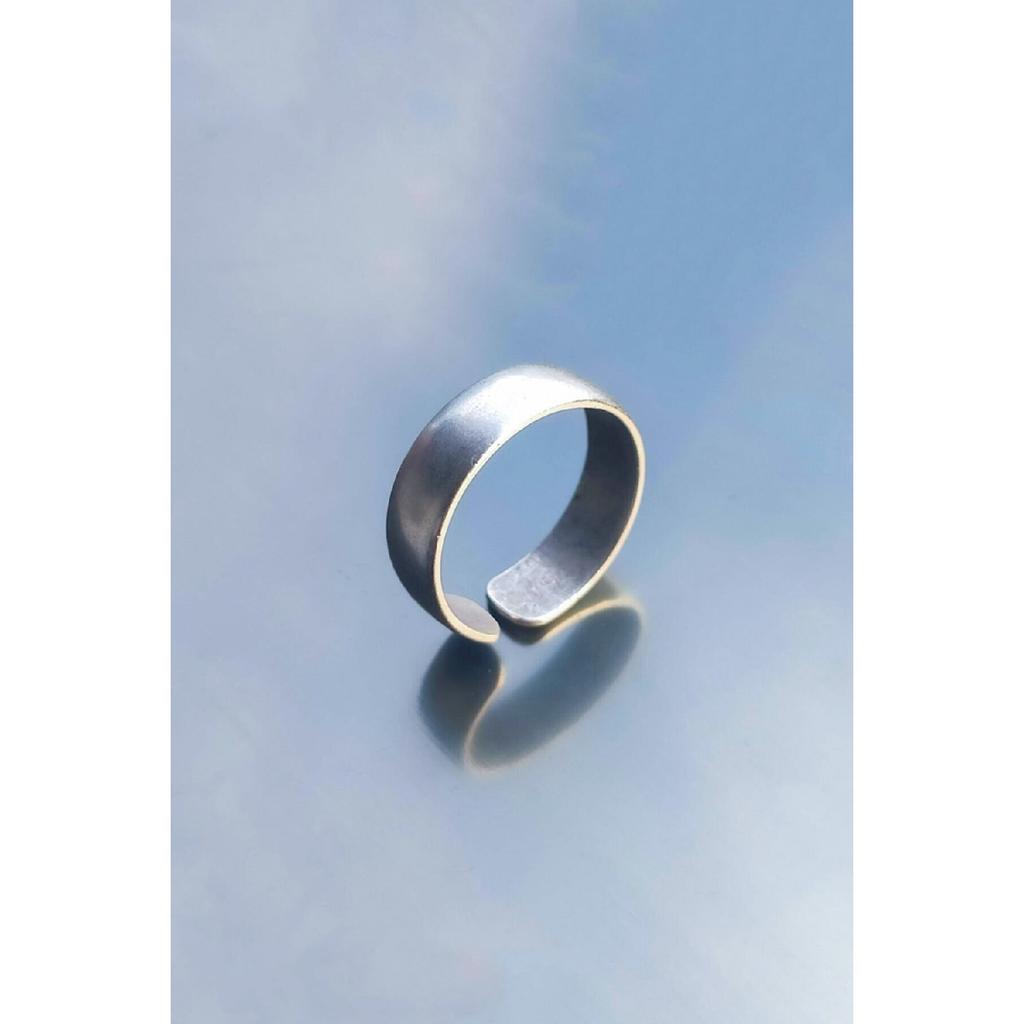 Matte Black Plain Wedding Ring Knight Adjustable Ring