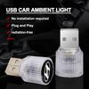 1 Pièce Lumière LED USB pour Voiture Lumière d'Ambiance Intérieure Auto Style Emblème de Voiture Pour Hyundai i30 Tucson Elantra Venue Palisade Terracan Accent Kona