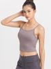 Loopa Daily Cropped Camisole with Yoga Hot Fitness Bra Top Lavender Size M Cups, Wear, Yoga, / Gray,