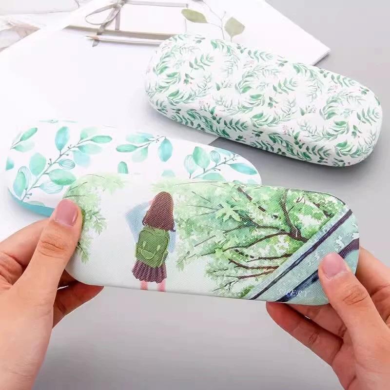 1PC PU Portable for Eyeglasses Smooth Spectacle Cases Fashion Rectangle Sunglasses Box Eyewear Protector