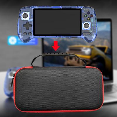 Handheld Game Console Storage Bag Shockproof Protective Glass Film Silicone Durable Cover for Anbernic RG556 Retro Accessories