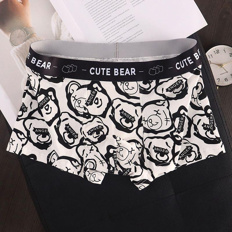 

Мужское нижнее белье из хлопка, антибактериальное, дышащее, удобное, трендовое, мужские брюки-боксеры с четырьмя углами и средней посадкой 5XL