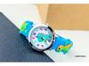 Fashionable 3D Silicone Dinosaur Quartz Watch for Kids - Cute Cartoon Animal Design