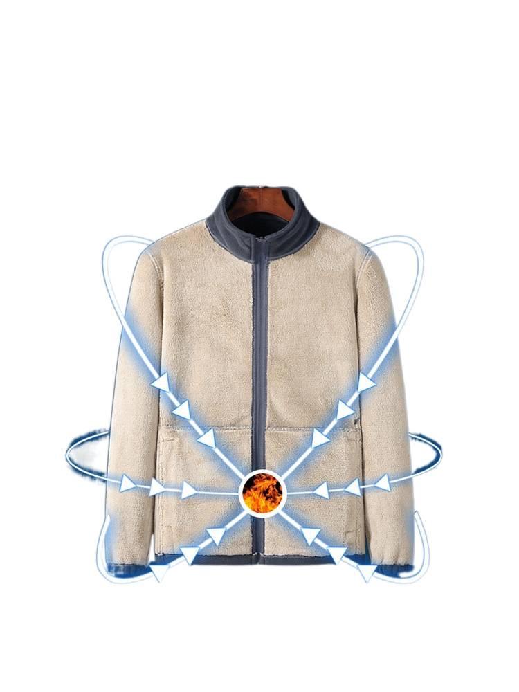 Woodpecker Men's Autumn/Winter Lambswool Fleece Jacket
