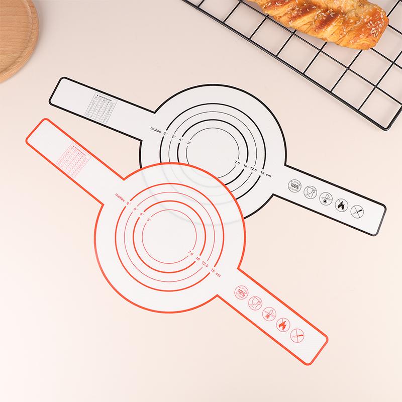1Pc Silicone Baking Mat Long Handle Sling Non-Stick Bread Kneading Pad Dough Transfer Pad Bakery Supplies Kitchen Cooking Tool
