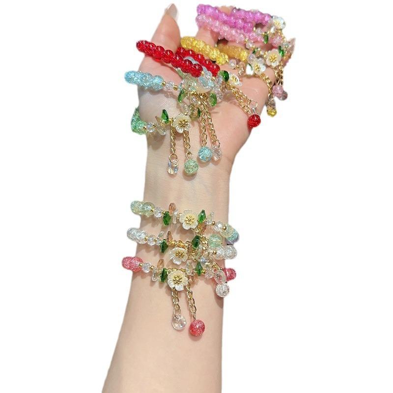 Crystal Lily of The Valley Bracelet Colorful Burst Sunflower Bracelet Beaded Gift Jewelry