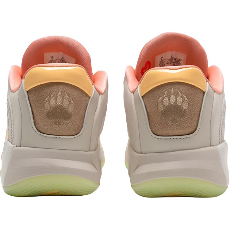 Air Jordan Luka 4 GS Light Orewood Tangerine Tint Kids Sneakers Cream Light-Orewood-Brown Hemp IO0201-100