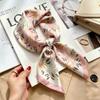Women's spring and autumn silk scarf temperament versatile thin Internet celebrity Korean version light luxury fashion scarf high-end design small squ