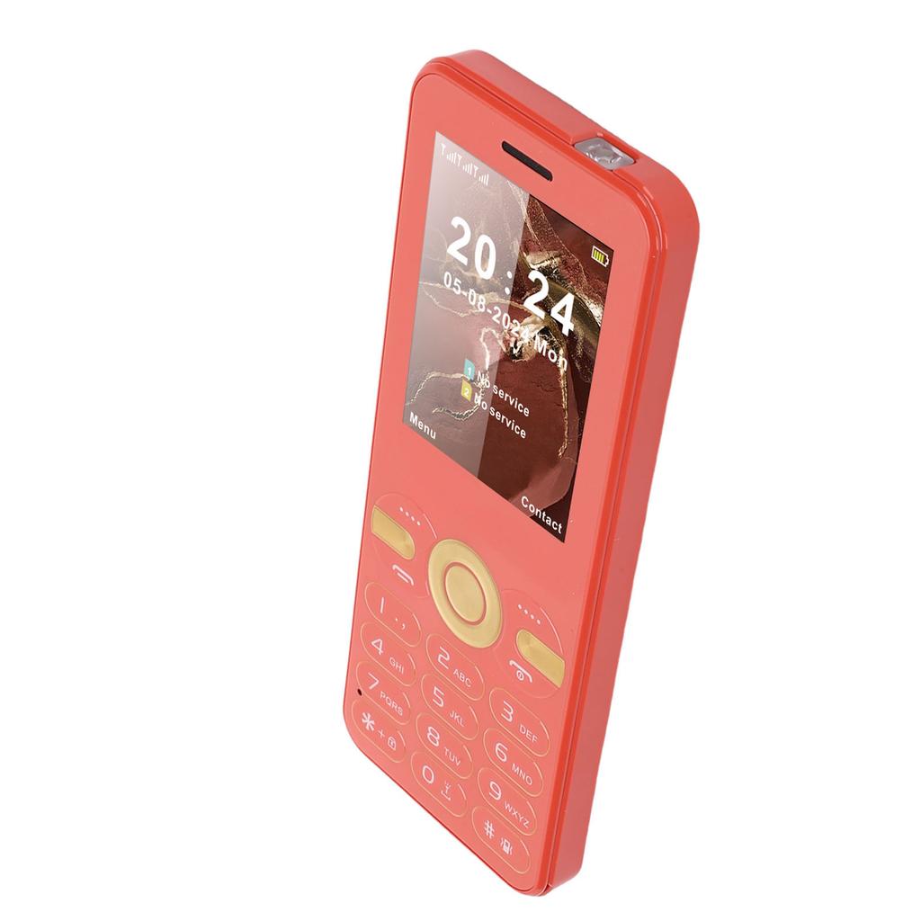 2G Phone   Slim 2.4 Inch Color Display Double SIM Double Standby Senior Mobile Phone with Flashlight Large Volume Big Buttons