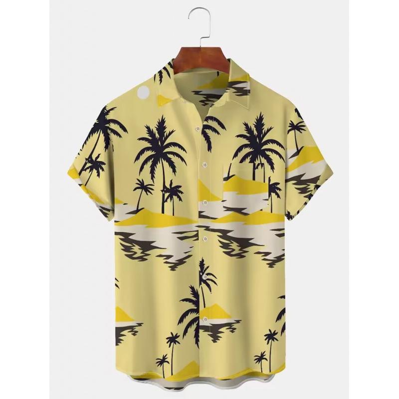 2026 Men’s Fashion Trend Hawaiian Short Sleeve Shirts for Trendy Men