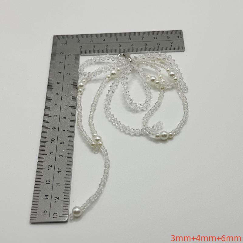 Korean Pearl Bow Shoe Buckle: Versatile Pearl String Shoe Accessory for Sneakers
