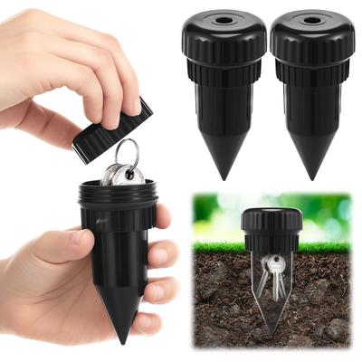 3pcs Key Hider Realistic Sprinkler Head Waterproof Cash Holder for Outdoor Garden Yard Easy Push Into The Ground