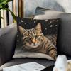 Niedlicher Tierprint Kissenbezug: 2D-Flachdruck, keine echte Stickerei, Nachtsofa Nachtsofa-Kissen