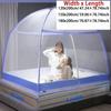 Thicken No-Installation Mongolian Yurt-Style Mosquito Net That Opens In One Second, Providing 360°All-Around Mosquito Protection