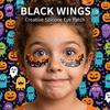 BLACKWINGS 1pair/6pairs Halloween Pumpkin Self Adhesive Silicone Under Eye Pad Wearable Social Media