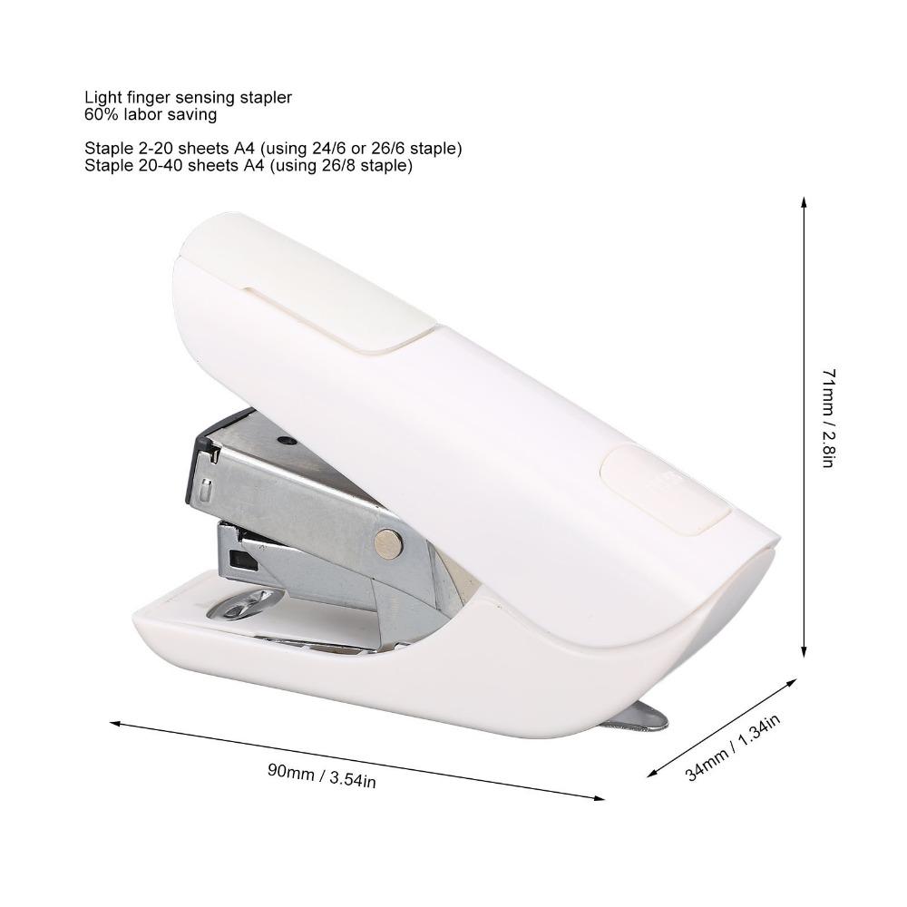 20 Sheet Capacity Heavy Duty Stapler Single Hand Labor Saving Stapler Desktop Stapler Daily Use