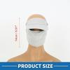 [A ABSOPRO] Face Mask for Summer, Cool, Face Cover, Ear-Hanging, with Brim, Adjustable, UV Protection, Face, Sunscreen, Breathable, Sweat Absorbe