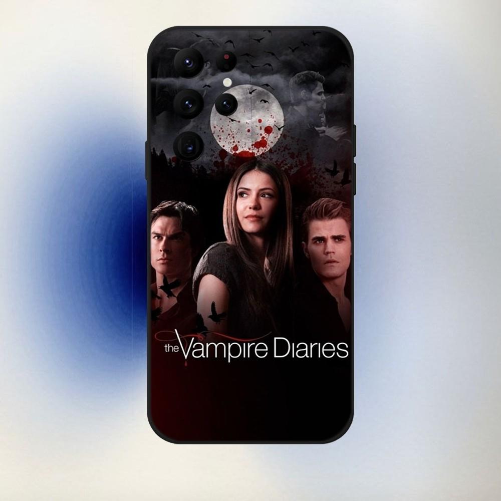 

The V-VampireS D-Diaries Phone Case For Samsung S24,23,22,30,21,10,9,Ultra,Plus,Lite,FE,5G Black Soft Case Samsung S24