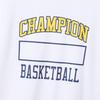Champion Short Sleeve Basketball with a DRYSAVER Graphic Logo Men's T-Shirt, White, Print, C3-YB355