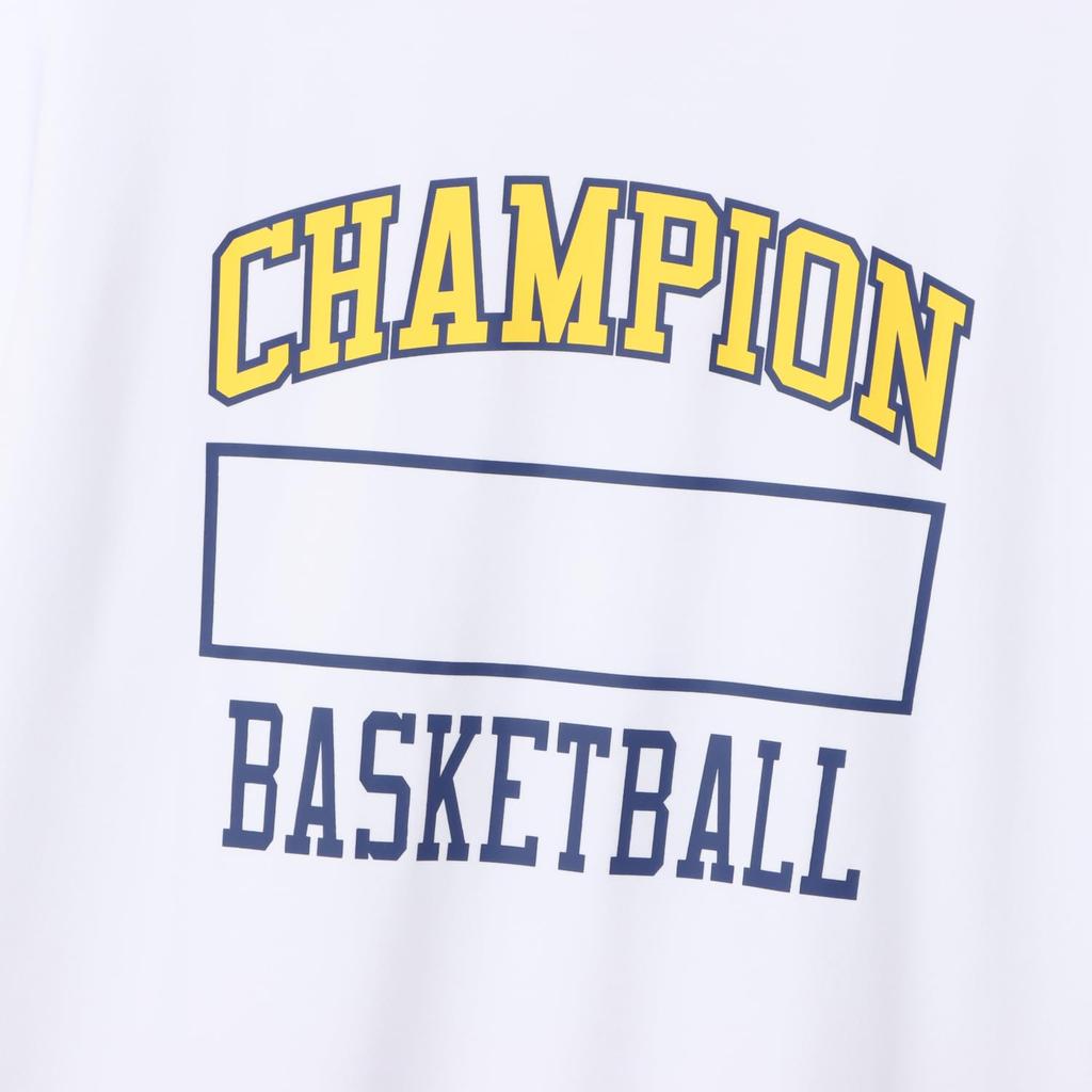 Champion Short Sleeve Basketball with a DRYSAVER Graphic Logo Men's T-Shirt, White, Print, C3-YB355