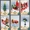 Christmas Building Blocks Set 964 Pieces Mini Train Track Coaster Micro Brick Assembly Toys for Adults Boys Girls Children Gifts