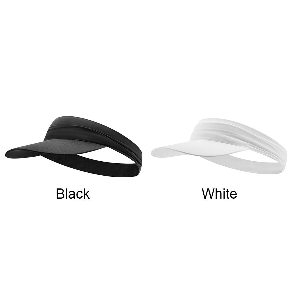 Sun Visor Hat Breathable Empty Top Hat Anti-UV Summer Sport Hat Quickly Dry Cool Sun Cap for Tennis Running