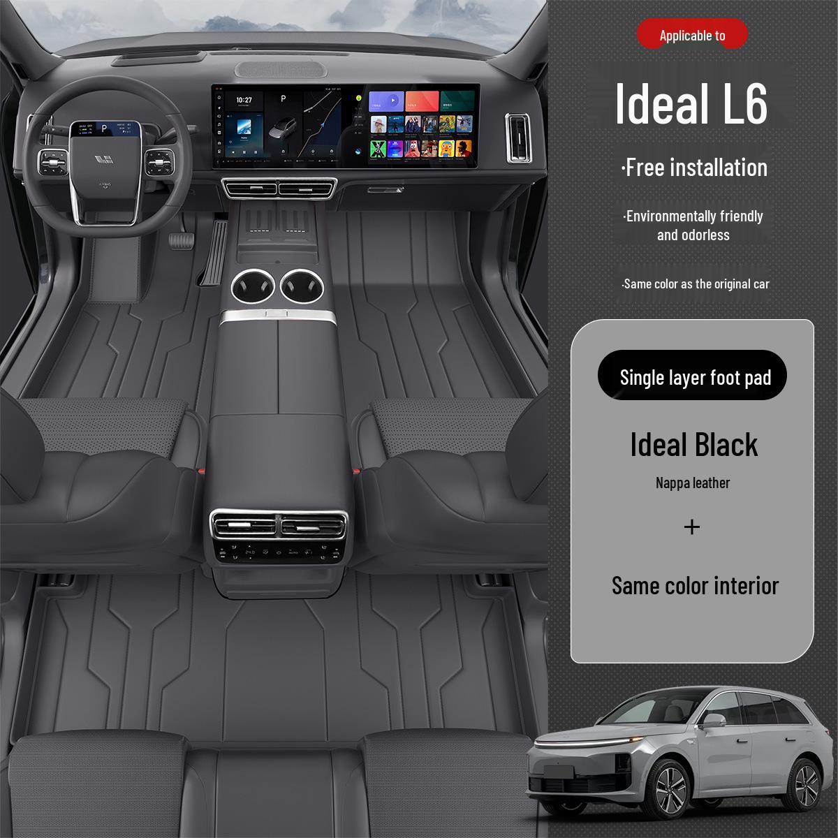 Ideal L6 Foot Mats: Full Coverage Pro Car Interior Carpet Modification Ideal L6