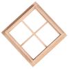 Wooden Traditional 4-Pane Window Frame 1:12 Scale Dollhouse Diy Accessory